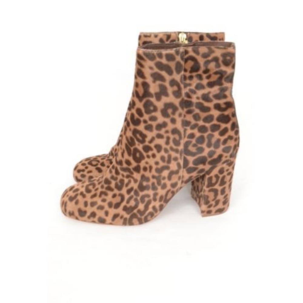 Jcrew Collection Calfhair Leather Booties Heels